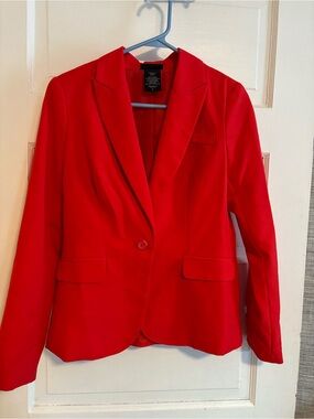 Metaphor Bright Red Women's Tailored Blazer